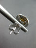 LARGE 1.6CT WHITE & FANCY YELLOW DIAMOND 18KT 2 TONE GOLD 3D HALO STUD EARRINGS