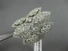ESTATE LARGE 3.68CT DIAMOND 18KT WHITE GOLD 3D CLUSTER MARQUISE SHAPE LOVE RING