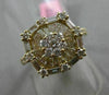 ESTATE 1.36CT ROUND & BAGUETTE DIAMOND 18KT YELLOW GOLD FRIENDSHIP PROMISE RING