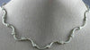 ANTIQUE .88CT DIAMOND 14KT WHITE GOLD BEZEL BY THE YARD STATION NECKLACE #15033