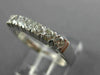 ESTATE .45CT DIAMOND 14KT WHITE GOLD 7 STONE SHARE PRONG ANNIVERSARY RING #11576
