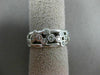 ESTATE WIDE .60CT ROUND DIAMOND 14KT WHITE GOLD 3D CLASSIC ETOILE WAVE FUN RING