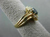 ESTATE .90CT DIAMOND & AAA OVAL SAPPHIRE 14KT YELLOW GOLD ENGAGEMENT RING #19569
