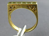 1.07CT DIAMOND & AAA GREEN AMETHYST 18K YELLOW GOLD SQUARE FILIGREE CHANNEL RING
