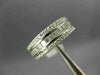 ESTATE WIDE 1.43CT DIAMOND 18KT WHITE GOLD 3D ROUND & BAGUETTE ANNIVERSARY RING