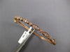 1.3CT DIAMOND 14K ROSE GOLD ROUND & MARQUISE SHAPE SEMI ETERNITY BANGLE BRACELET