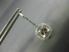 ESTATE 1.83CT AAA MORGANITE 14K WHITE GOLD 3D CUSHION LEVERBACK HANGING EARRINGS