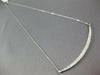 .82CT DIAMOND 14KT WHITE GOLD 3D 2 ROW GRADUATING HAPPY FACE BAR LOVE NECKLACE