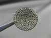ESTATE LARGE 1.72CT DIAMOND 14KT WHITE GOLD ETOILE CIRCLE CONCAVE MULTI ROW RING