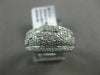 ESTATE WIDE .50CT DIAMOND 14KT WHITE GOLD SEMI ETERNITY WEDDING ANNIVERSARY RING
