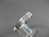 ESTATE WIDE 0.16CTW DIAMOND 14KT WHITE GOLD 2 STONE PRINCESS CUT FUN RING #14391