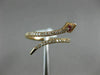 ESTATE WIDE .20CT DIAMOND & AAA RUBY 14KT ROSE GOLD 3D SWIRL SNAKE FUN RING