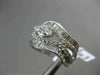 ESTATE 2.26CT DIAMOND 18KT WHITE GOLD MULTI SHAPE CLUSTER MARQUISE PROMISE RING