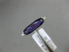 ESTATE 1.31CT DIAMOND & AAA EXTRA FACET AMETHYST 14KT WHITE GOLD SEMI BEZEL RING