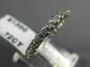 ANTIQUE .72CT ROUND OLD MINE DIAMOND 18KT WHITE GOLD SQUARE ETERNITY RING #11514