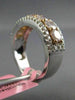 ESTATE 1.95CT WHITE & PINK DIAMOND 18K WHITE GOLD SEMI ETERNITY ANNIVERSARY RING