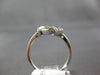 ESTATE .25CT DIAMOND 14KT WHITE GOLD 3D GEOMETRIC CLUSTER SQUARE FUN RING