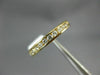 ESTATE .33CT DIAMOND 14KT YELLOW GOLD 3D CHANNEL COMFORT FIT ANNIVERSARY RING