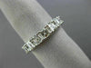 ESTATE 2.16CT ASHER CUT DIAMOND 18KT WHITE GOLD 7 STONE WEDDING ANNIVERSARY RING