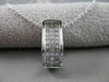 ESTATE .86CTW DIAMOND 18KT WHITE GOLD CURVED 3D FILIGREE PENDANT + CHIAN #18760
