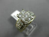 ESTATE LARGE 2.15CT ROUND & PRINCESS DIAMOND 14KT GOLD 3D ENGAGEMENT RING #21530