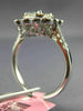 GIA 1.6CT WHITE PINK & LIGHT GREEN DIAMOND 18K WHITE & ROSE GOLD ENGAGEMENT RING