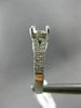 ESTATE .68CT DIAMOND 14KT WHITE GOLD 3D ROUND SEMI MOUNT ENGAGEMENT RING #2004