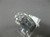 EXTRA LARGE 1.5CT DIAMOND 14K WHITE GOLD FLOWER CLUSTER FILIGREE ENGAGEMENT RING