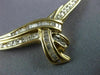ANTIQUE 1.15CT ROUND & BAGUETTE DIAMOND 14KT YELLOW GOLD TWIST NECKLACE #21580