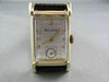 ANTIQUE 14KT GOLD SQUARE FACE BULOVA MEN'S WATCH SIMPLE & CLASSIC #21622