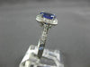 ESTATE 1.78CT DIAMOND & AAA TANZANITE 18KT WHITE GOLD OVAL HALO ENGAGEMENT RING
