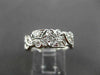 ANTIQUE OLD MINE DIAMOND PLATINUM FLORAL ETERNITY WEDDING ANNIVERSARY RING #3280
