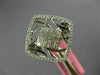 WIDE .68CT DIAMOND 18KT WHITE GOLD 3D ROUND & PRINCESS SQUARE OPEN FILIGREE RING