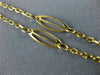 ESTATE 18KT YELLOW GOLD 3D CLASSIC HANDCRAFTED OVAL LINK CHAIN #24730