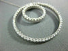 ESTATE 1.45CT DIAMOND 14K WHITE GOLD 3D DOUBLE CIRCLE OF LIFE LOVE PENDANT #1081