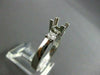 ESTATE .50CT DIAMOND 14KT WHITE GOLD SQUARE SEMI MOUNT ENGAGEMENT RING #1275