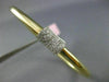 ESTATE .42CT DIAMOND 14KT WHITE & YELLOW GOLD SQUARE BOW CLASSIC BANGLE BRACELET