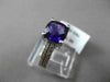 ESTATE 2.21CTW DIAMOND & AAA AMETHYST 14KT WHITE GOLD DOUBLE ROW ENGAGEMENT RING