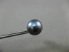 ESTATE AAA TAHITIAN GREY PEARL 14KT YELLOW GOLD 10mm FLORAL STUD EARRINGS #25130