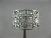 ESTATE WIDE .80CT DIAMOND 14KT WHITE GOLD 3D CLASSIC MULTI ROW WOVEN RING #26335