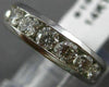 ESTATE WIDE 1.50CT DIAMOND 14K WHITE GOLD 9 STONE WEDDING ANNIVERSARY RING 15125