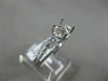 ESTATE .41CT DIAMOND 18KT WHITE GOLD 3D SEMI ETERNITY SEMI MOUNT ENGAGEMENT RING
