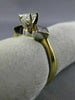 ESTATE .66CT DIAMOND 14K TWO TONE GOLD 3D CLASSIC FILIGREE ENGAGEMENT RING #1671