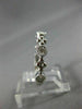 .25CT DIAMOND 14KT WHITE GOLD 3D 5 STONE FILIGREE SEMI ETERNITY ANNIVERSARY RING