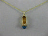 ESTATE DIAMOND AUSTRALIAN OPAL 18K YELLOW GOLD CHILD SHOE PENDANT + CHAIN #20166