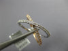 ESTATE .43CT DIAMOND 18K WHITE & ROSE GOLD 3D CRISS CROSS X LOVE INFINITY RING