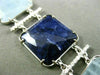 ESTATE WIDE & LONG 1.45CT DIAMOND & MULTI GEM 14KT WHITE GOLD 3D SQUARE BRACELET