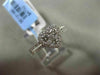 ESTATE LARGE .75CT DIAMOND 18KT WHITE GOLD DOUBLE BAND 3 DIMENSIONAL HEART RING
