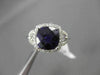 ESTATE 2.25CT DIAMOND & AAA EXTRA FACET AMETHYST 14KT WHITE 3D HALO DESIGN RING