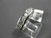 ESTATE .60CTW BAGUETTE & ROUND DIAMOND 14KT WHITE GOLD CHANNEL ANNIVERSARY RING